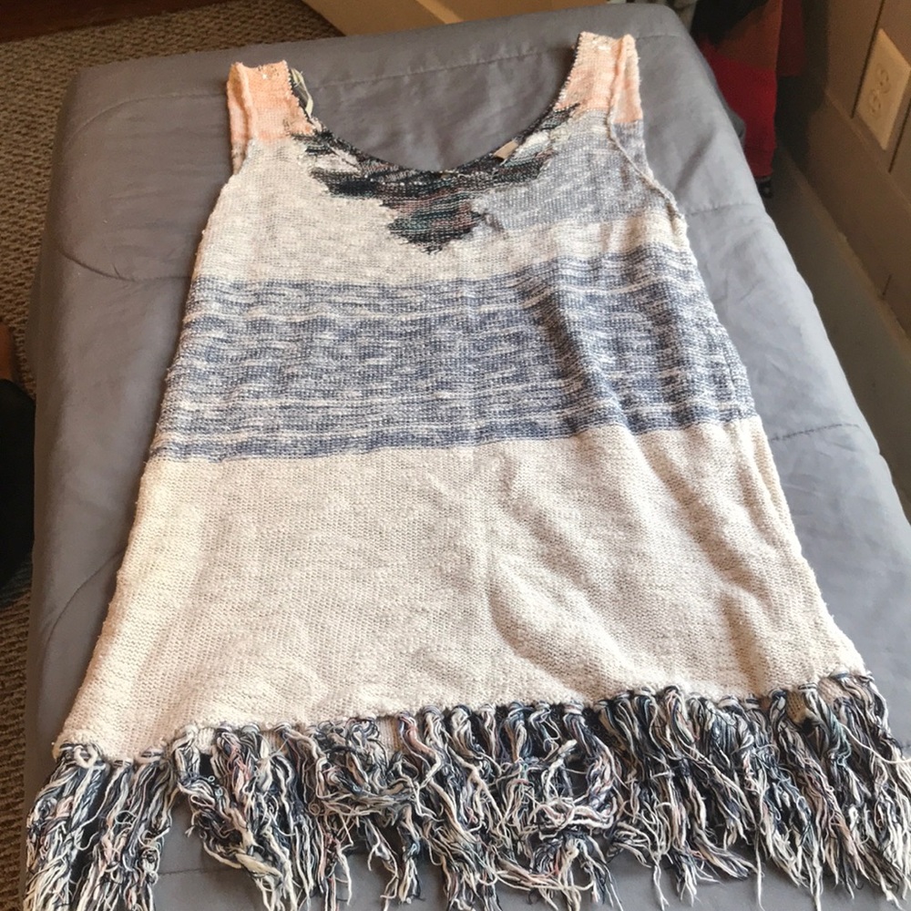 Long sweater tank